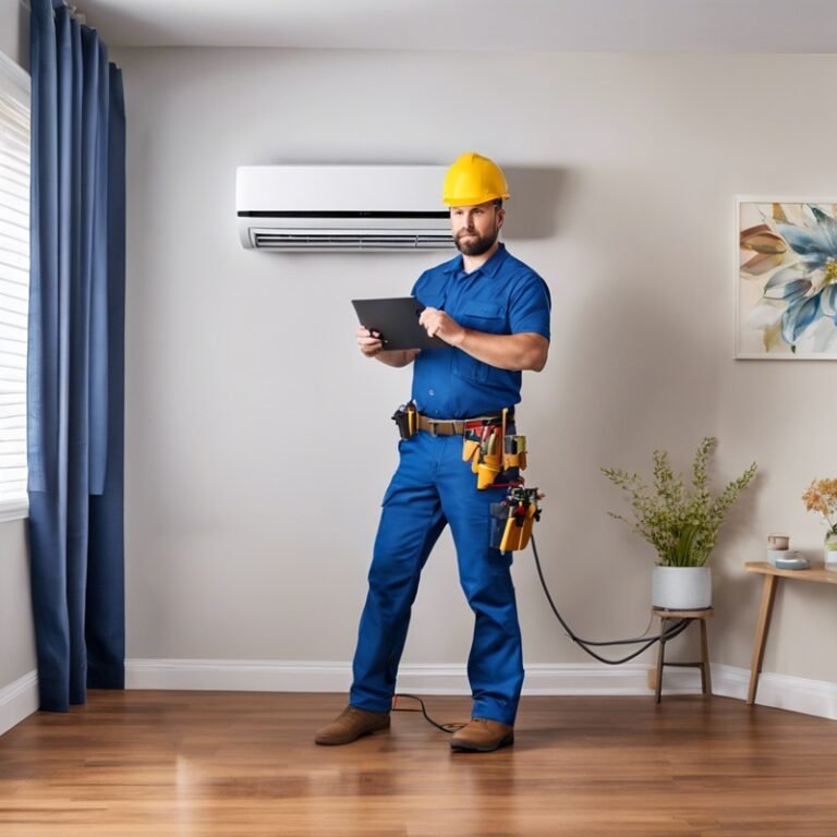HVAC Technician-Installing-a-HVAC-Mini-Split-in-San-Diego